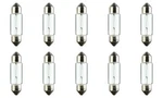 Cec Industries #6418 Bulbs, 12 V, W, SV8.5-8 Base, T-3.25 Shape (box Of 10). Fixed Price $10.97.