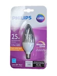 Lot 6X Philips Led B12 Candle Candelabra Base 25W Warm/soft White Light Dimmable. Fixed Price $30.99.