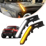 Led Fog Lights Ford Bronco 2021-2024 Black Trail Sight With Amber .... Fixed Price $277.49.