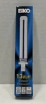 Eiko Watt Compact Fluorescent Light Bulb Duo Tube DT13/65. Fixed Price $9.86.