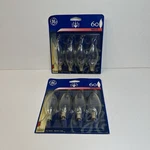 2 Sealed Packs General Electric (ge) 8 Light Bulbs Watts Pc: 16050 60CAC CD4. Fixed Price $29.99.
