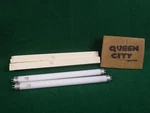 One Blacklight F6-T5 Fluorescent Light/lamp Bulbs Vintage/mcm 8-1/2". Fixed Price $12.00.