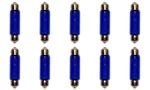 Cec Industries E211-2B (blue) Bulbs 12.8 V 12.416 W T-3 Shape (box Of 10). Fixed Price $7.50.