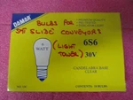 Damar 6S6 ,30V, Candelabra Base Clear Indicator Light 10 Bulb Pack. Fixed Price $49.99.