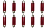 Cec Industries E211-2R (red) Bulbs, 12.8 V, 12.416 W, EC11-5 Base, T-3 Shape. Fixed Price $20.14.