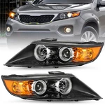 For 2011 2012 2013 Kia Sorento Halogen Black Amber L+r Pairs Headlight Assembly. Fixed Price $113.68.