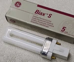 Ge F5BX/827 F5BX/SPX27 Biax 5W Pin Compact Fluorescent Lamp Pl-s Bulb Cfl. Fixed Price $11.99.