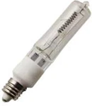 Qty. Halco 130V 50W T4 E11 Prism Q50CL/MC Halogen Clear Lamp Bulb. Fixed Price $109.43.