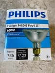 Lot Of (3) Philips Watt Flood Degree. 60PAR30S/HAL/FL25. Fixed Price $29.99.