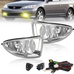 Fog Lights Compatible With 2004-2005 Honda Civic 2/4DR 1 Pair Bumper Lamps. Fixed Price $59.99.