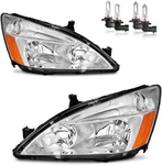 Pair Of Headlights Assembly For 2003-2007 Honda Accord Sedan/coupe, 2005-2007 Hy. Fixed Price $139.99.