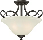 Westinghouse 6306500 Dunmore Two-light Indoor 2-LIGHT Semi-flush, White,black. Fixed Price $107.72.