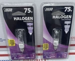 (2PK) Feit Electric BPQ75/CL/MC Watt Mini Candelabra Base Nip. Fixed Price $14.99.