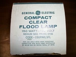 Ge 150PAR/3FL Compact Clear Flood Lamp Watt, Medium Side-prong. Fixed Price $18.99.