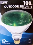 Feit Electric 100-WATT Green Outdoor Security Flood Light New -BR38. Fixed Price $10.99.