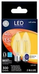 Ge Lighting 23179 Decorative Led Bulbs, Soft White, Clear, Dimmable, 300. Fixed Price $11.00.