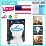 Great Eagle A19 Led Bulbs 100W Equivalent - 15W Cool White, 1500 Lumens 4 Pack. Fixed Price $17.99.