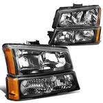 Dna Motoring HL-OH-CS03-4P-BK-AM Black Amber Headlights /. Fixed Price $127.46.