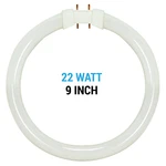 Satco FC22T5/841 Fluorescent 9 Inch Circline 22W 4-PIN 2GX13 4100K Cool White. Fixed Price $12.63.