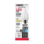 Satco S21311 Watt Led CA10 Decorative Light Bulbs- 2700K 6 Pack. Fixed Price $29.70.