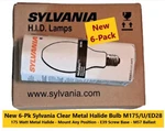 6-PACK New Sylvania Clear Metal Halide Bulb M175/U/ED28 Full Case. Fixed Price $45.99.