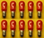 Cec #6S6CR/120V (red) Bulbs, V, W, E12 Base, S-6 Shape (box Of 10). Fixed Price $18.44.