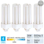 Pack Replace Philips 268243 Pl-t 26W/35/4P Triple T4 GX24Q-3 4-PIN Neutral White. Fixed Price $16.65.