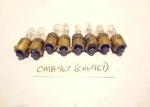 Cm Lamps #8-967 Lot (8EA) 120VOLT 2WATTS Minature Bayonet Base Single Contact. Fixed Price $24.00.