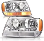 Headlight Assembly Pair JS-HL-JGC99 Compatible With 1999-2004 Jeep Grand Cherok. Fixed Price $104.99.