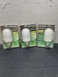 Lot Of 3 Philips Postlight Bulb 14W Energy Saver 60 Outdoor Lamp. Fixed Price $29.99.