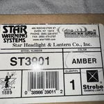 Nos Star Warning Systems ST3901 Amber Strobe Bulb. Fixed Price $25.00.