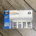 Lamp Lot Sylvania 50PAR38/HAL/FL/2PK Crisp Bright Capsylite Halogen 50W 120V. Fixed Price $16.00.