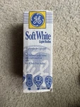 Vintage Soft White 60 Watts Light Bulbs Pack 2 Open Box Tested. Fixed Price $15.99.