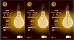 (case Of 3) Lighting Large Vintage Warm Candle Led PS52, Amber Glass,. Fixed Price $49.77.