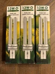 New Prolume #13W-D Double Tube 2-PIN 4100 K Compact Fluorescent Light Bulb. Fixed Price $12.95.