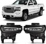 Led Fog Lights Compatible With 2016-2018 Gmc Sierra 1500, Bumper Driving. Fixed Price $189.99.