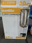 10 Pack Sunlite 2-PIN 9W Warm White Shaped Cfl Twin Tube Plugin W/G23 Base. Fixed Price $15.00.