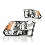 Headlight Assembly, 2009-2018 Dodge Ram Chrome Housing Amber Reflector Basic. Fixed Price $144.44.