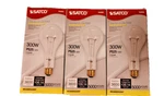Pack Satco 300W General Service PS25 Clear Standard Base Bulbs 130V LB23. Fixed Price $19.99.