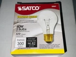-2 Packs Satco S3941 Frosted Light Bulbs 25W A19 120V Refrigerator Oven New. Fixed Price $13.95.