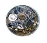 New Old Stock 2.5" Dia Marble Donut Lamp Spacer Break Part-green Zebra. Fixed Price $8.20.