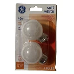 Ge 40W Soft White G16 1/2 Shape 31110 Decorative Cozy Light Bulbs E26 Screw. Fixed Price $11.99.