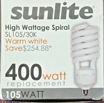 Sunlite 05588-SU High Wattage Cfl Spiral Light Bulb... Fixed Price $24.95.