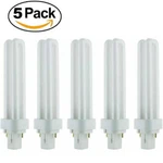 5-PACK Sunlite 3500K Neutral White Fluorescent Twin Tube Bulb 26W, 4-PIN G24D-3. Fixed Price $38.02.