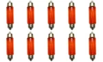 Cec Industries E211-2A (amber) Bulbs, 12.8 V, 12.416 W, EC11-5 Base, T-3 Shape. Fixed Price $9.42.