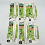 6 (six) Philips 13-WATT GX23 2-PIN Cfl Light Bulb Soft White 2700K. Fixed Price $12.00.