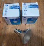 2 Bulbs: Halogen 60W Directional Indoor Floodlight 1070 Lum Long Neck PAR30. Fixed Price $48.88.