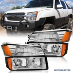 Pair Headlights For 2002-2006 Chevy Avalanche 1500 2500 W/body Cladding Headlamp. Fixed Price $71.89.