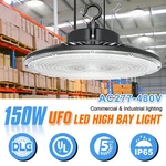 480V 150W Led High Bay Light, 0-10V Dimmable 21,000LM Ufo Shop Ul. Fixed Price $85.60.