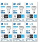 (case Of 6) Ge Lighting Led Lamp, 7 Watt, 120 Volt, PAR20, Medium Base, 500. Fixed Price $29.77.